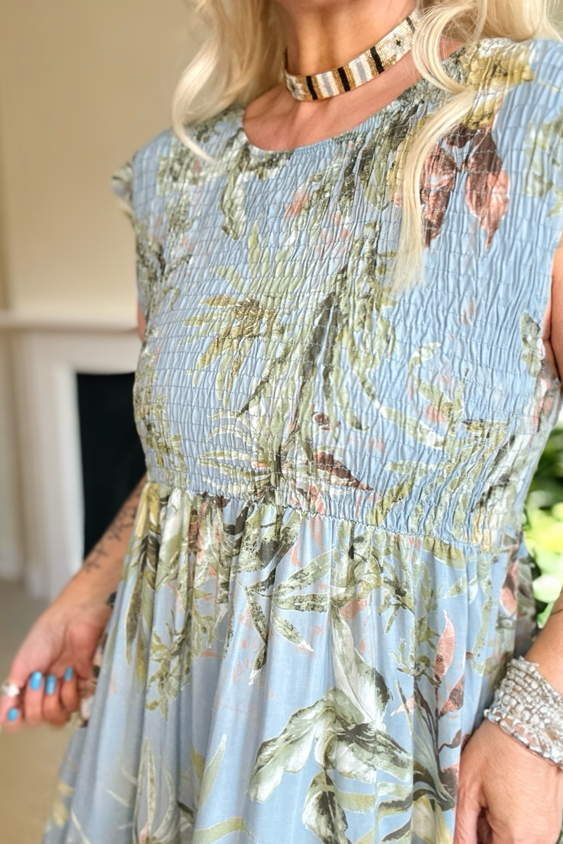 Summer Floral Midi Dress