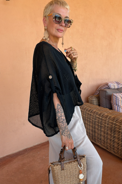 Balearic Breeze Button Up Top