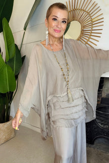 Nia Silk Mix Top