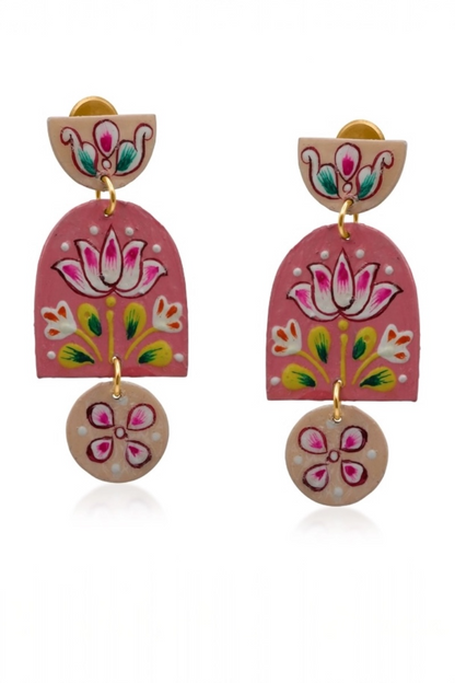 Padma Hand Painted Earrings