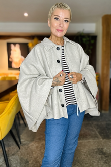 Reeva Poncho Cape Coat