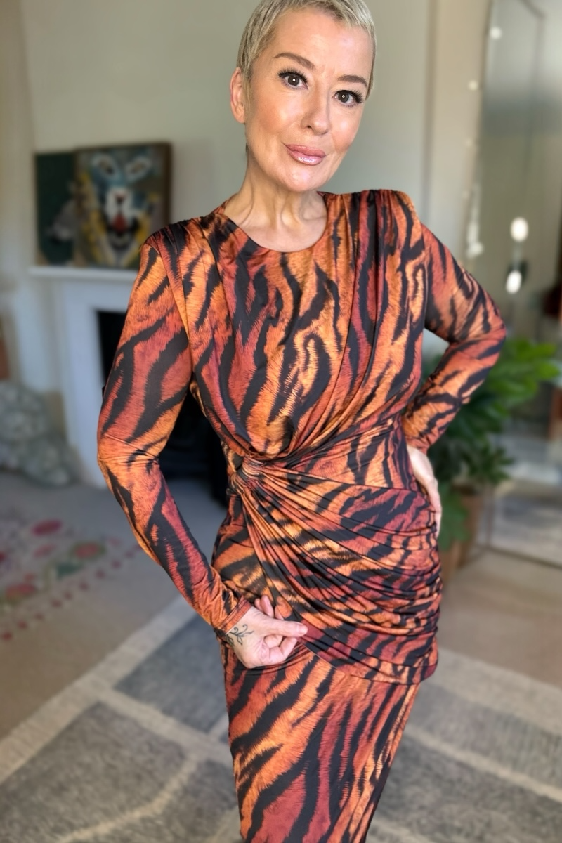 Tiger Kiss Midi Dress