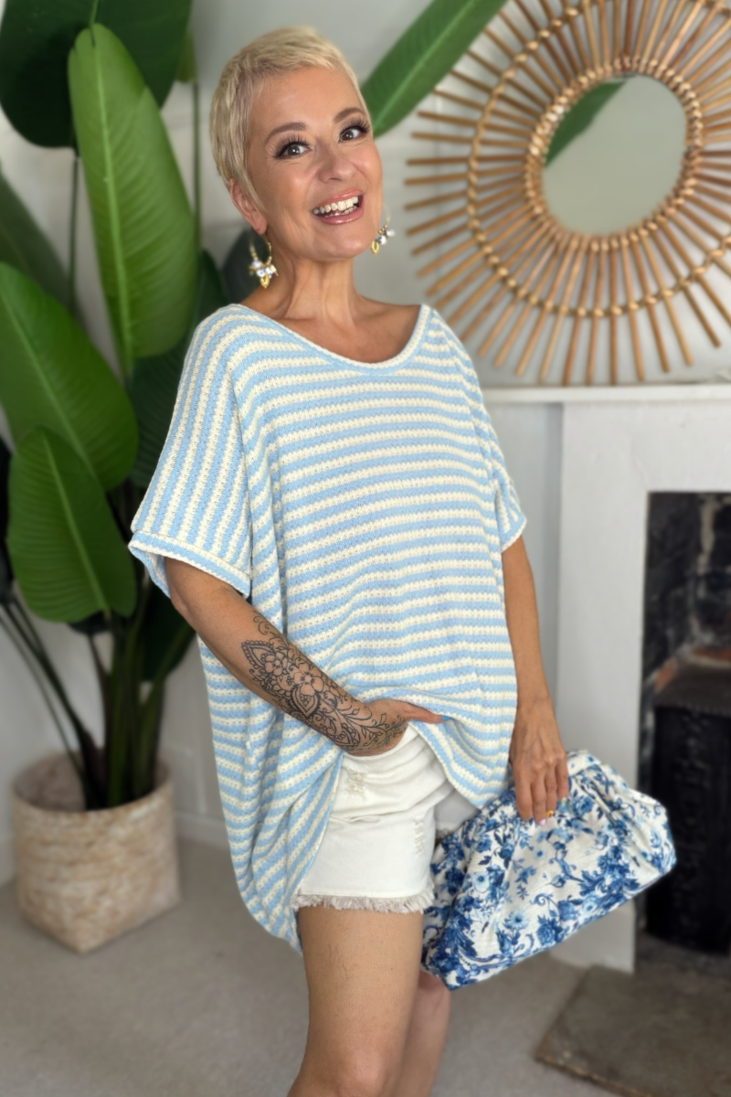 Stripe Relaxed Fit Top
