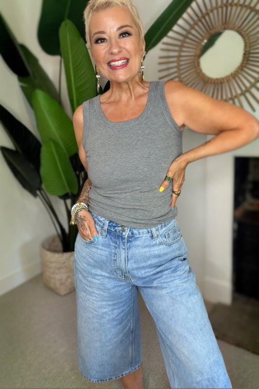 The Easy Rider Longline Denim Shorts