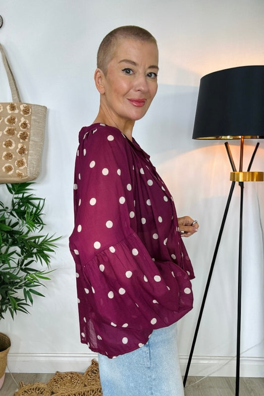 Polka Dot Blouse