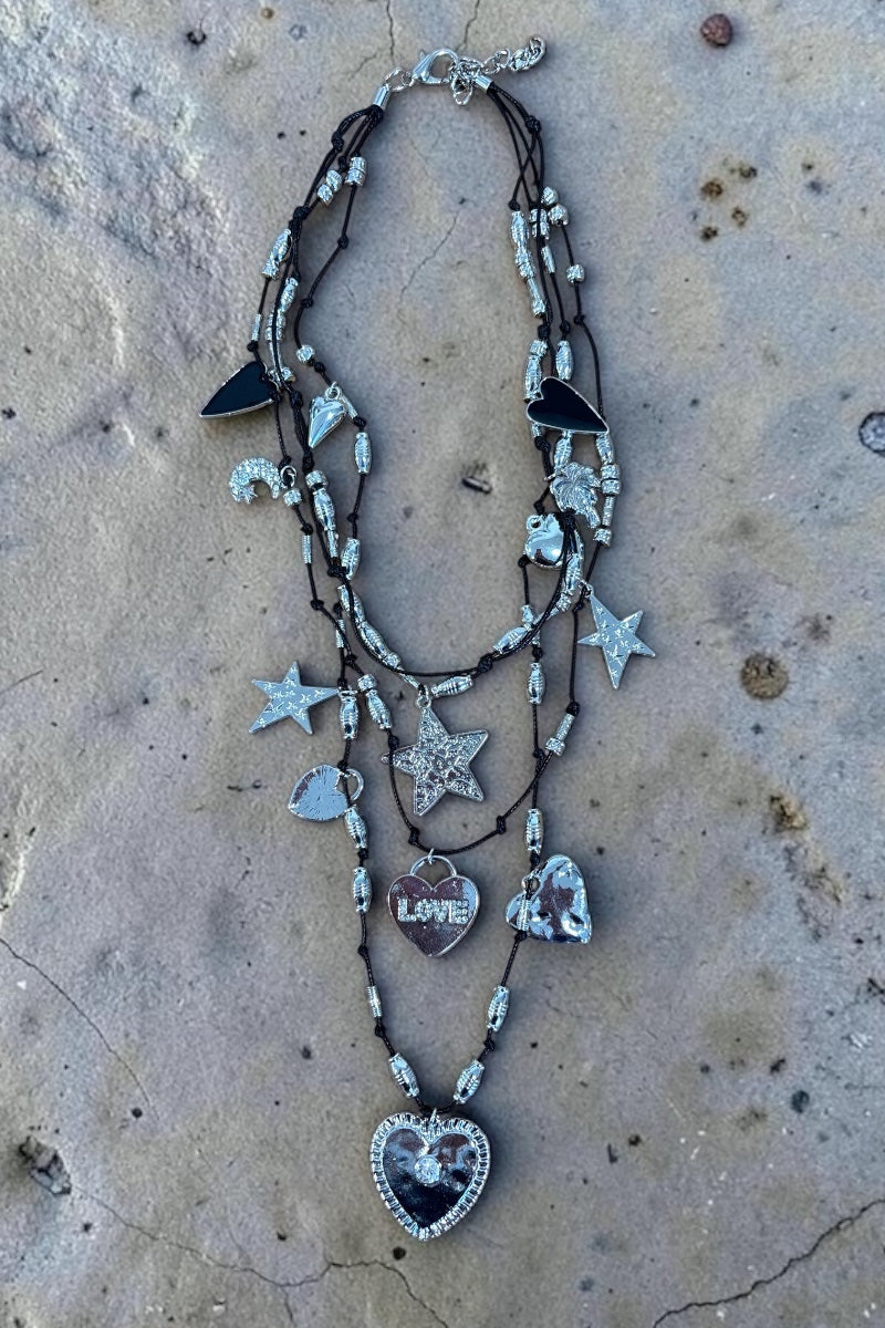 Triple Strand LOVE Necklace