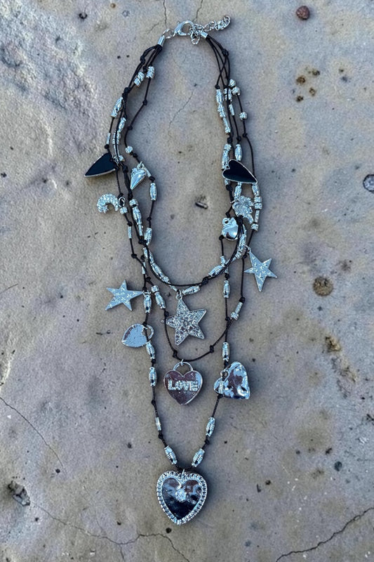 Triple Strand LOVE Necklace