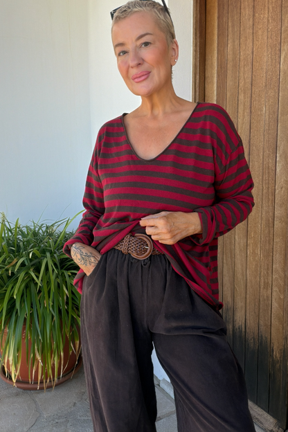 Stripe Slub Top