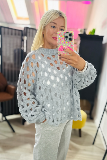 Pia Crochet Jumper