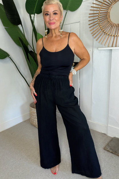 Relaxed Fit Cotton Trousers
