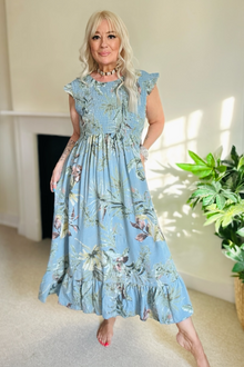 Summer Floral Midi Dress