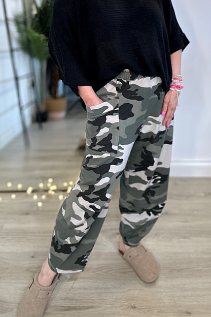 Camo Brooke Patch Pocket Balloon Pants