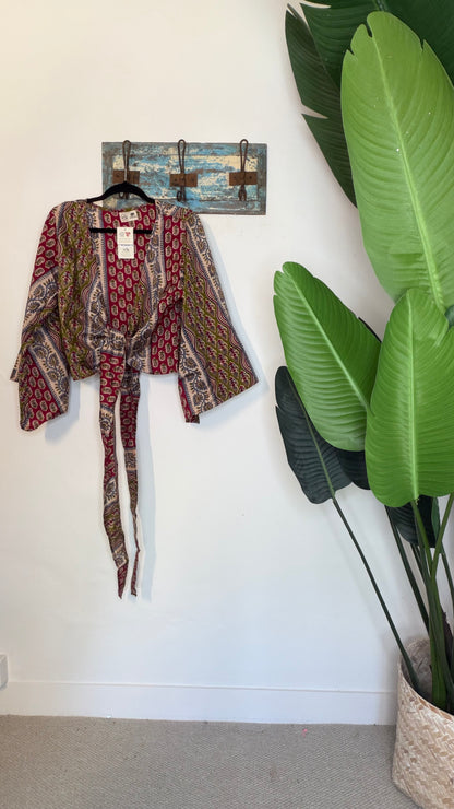 Sari Waterfall Wrap Drop Three