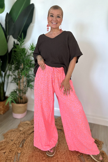 Crete Leopard Print Trousers