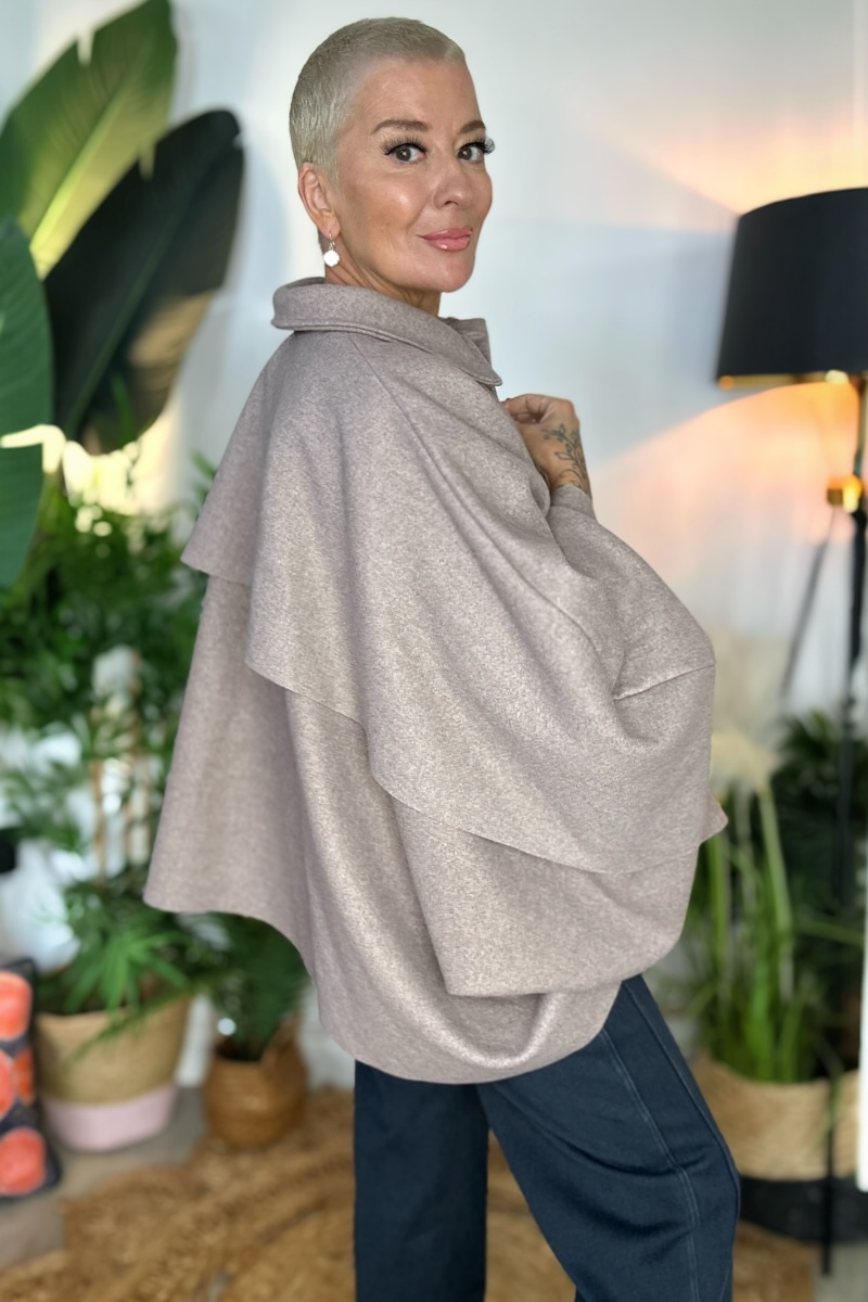Reeva Poncho Cape Coat