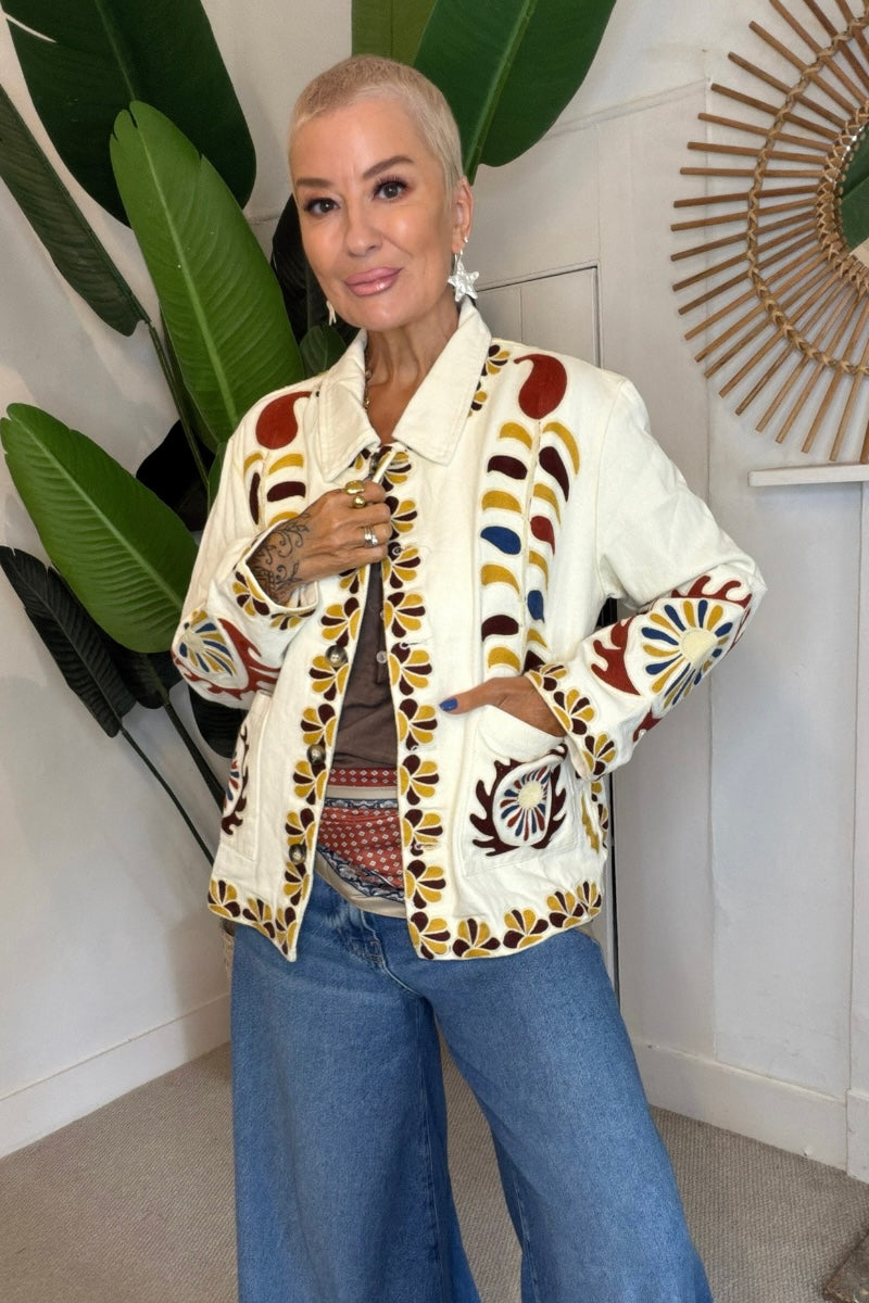 Prairie Rose Denim Jacket