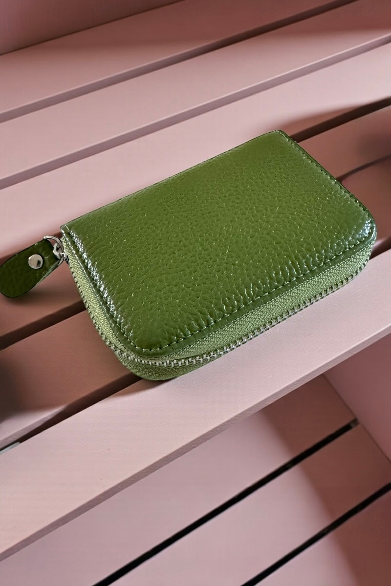 Leather Zipped Card Holder