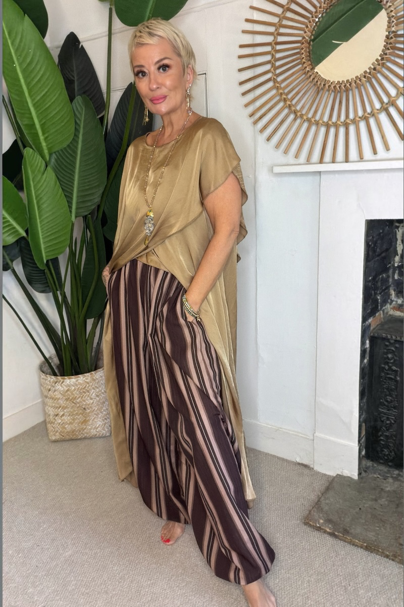 The Sienna Satin Drape Tunic