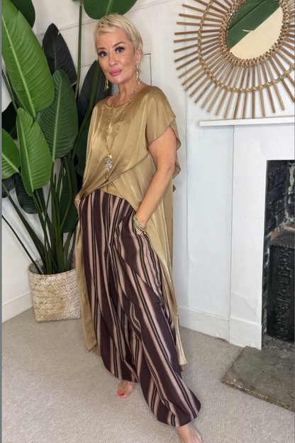The Sienna Satin Drape Tunic