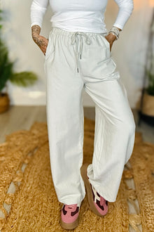 Easy Days Barrel Leg Trousers