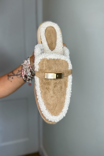 Sophie Loafer Mule - Camel