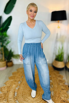 Brooke Balloon Pants - Vintage Denim