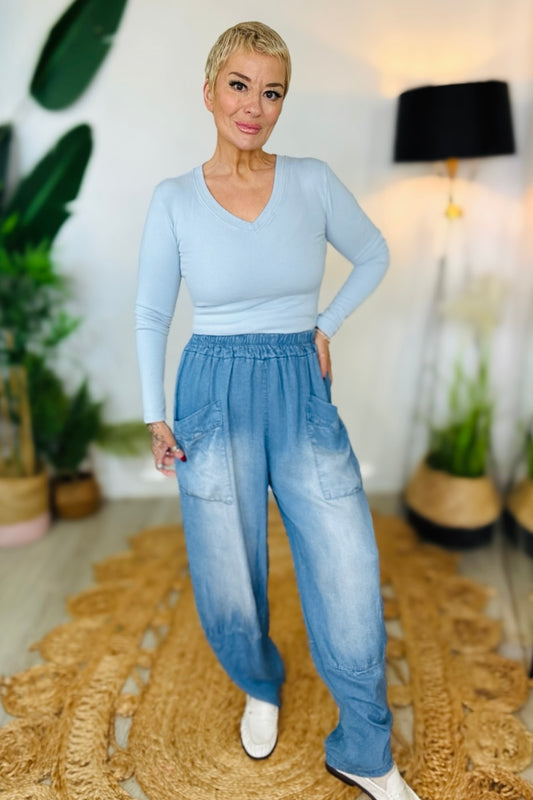 Brooke Balloon Pants - Vintage Denim