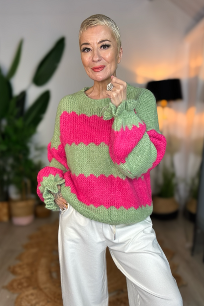 Zig & Zag Striped Jumper