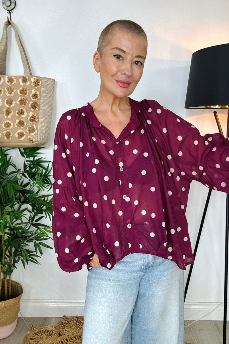 Polka Dot Blouse