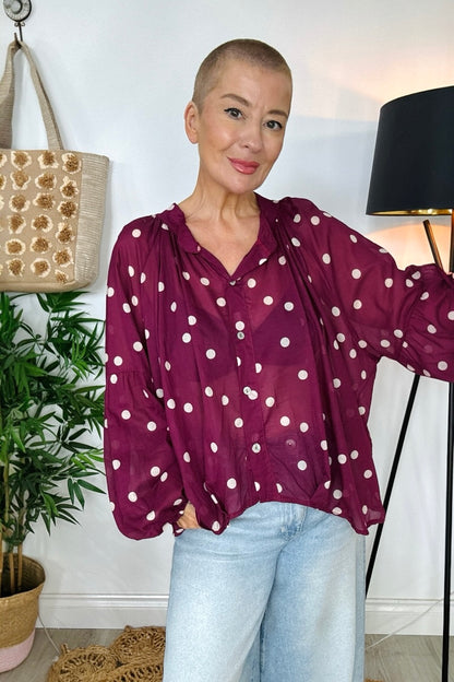 Polka Dot Blouse