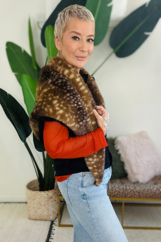 The Woodland Luxe Multiway Faux Fur Scarf