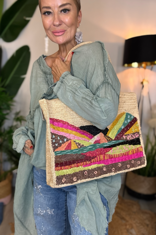 Limited Edition Sunset Basket Bag