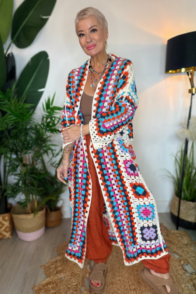 Crochet Maxi Cardigan