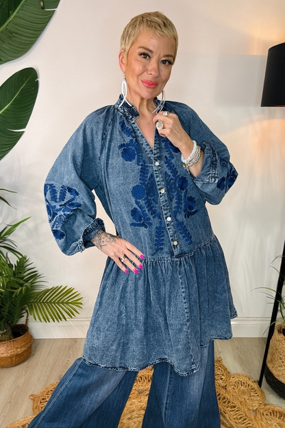 Lilia Denim Dress