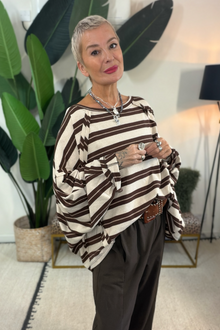 Relaxed Stripe Sweatshirt