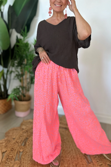 Crete Leopard Print Trousers