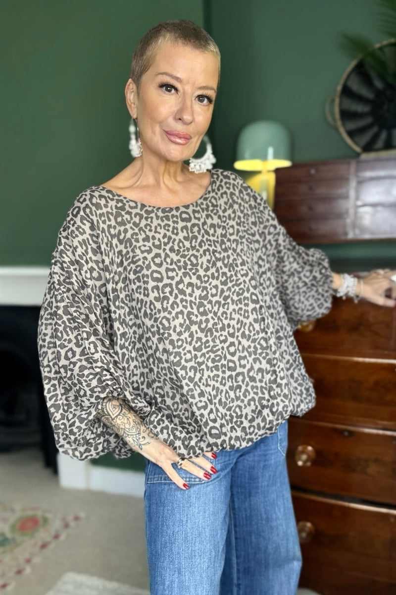 Lola Leopard Print Top
