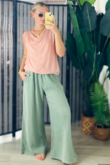 Linen Hopsack Trousers