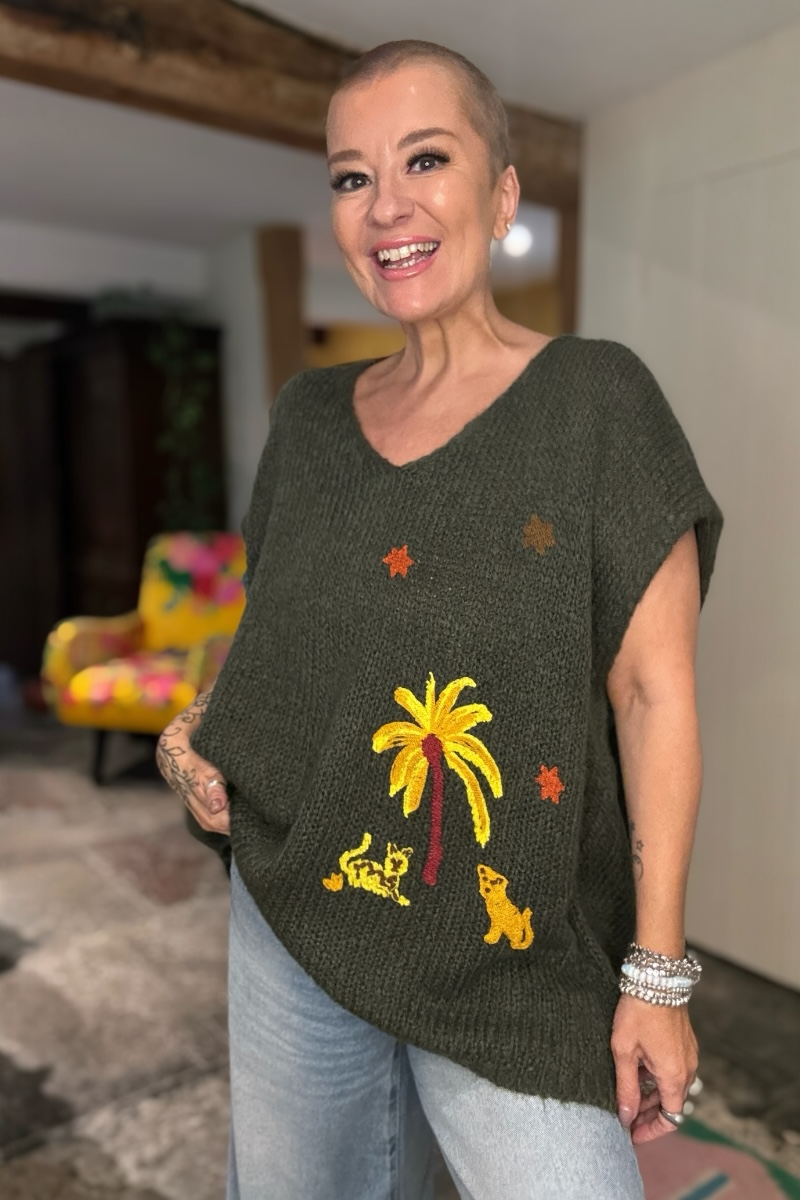 Safari Sleeveless Jumper
