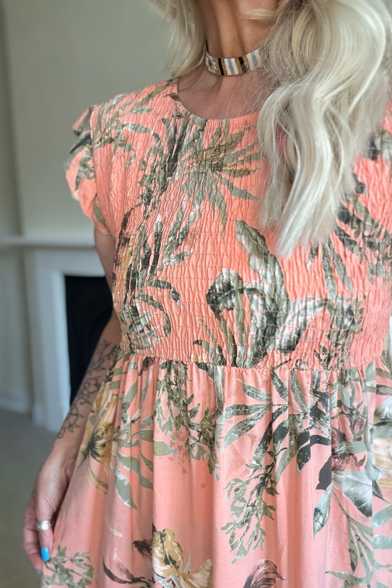 Summer Floral Midi Dress