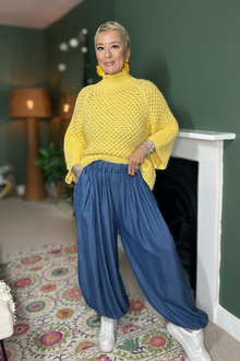 Denim Balloon Trousers