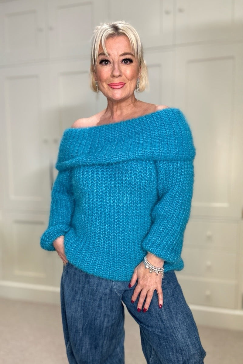 Carys Bardot Knitted Jumper