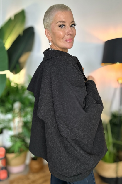 Reeva Poncho Cape Coat