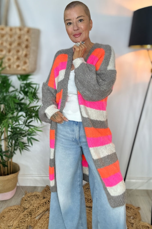Longline Chunky Knit Cardigan