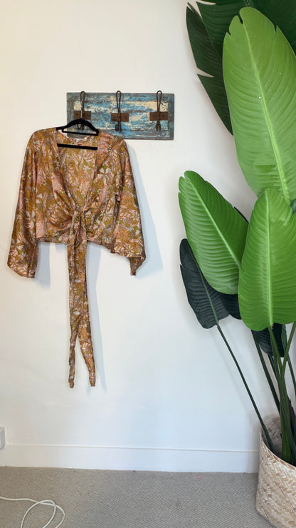 Sari Waterfall Wrap Drop Three