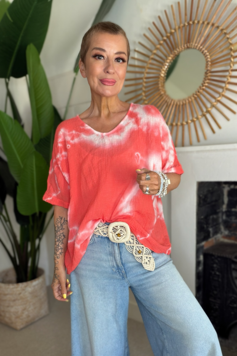 Sunwash Tie Dye Top