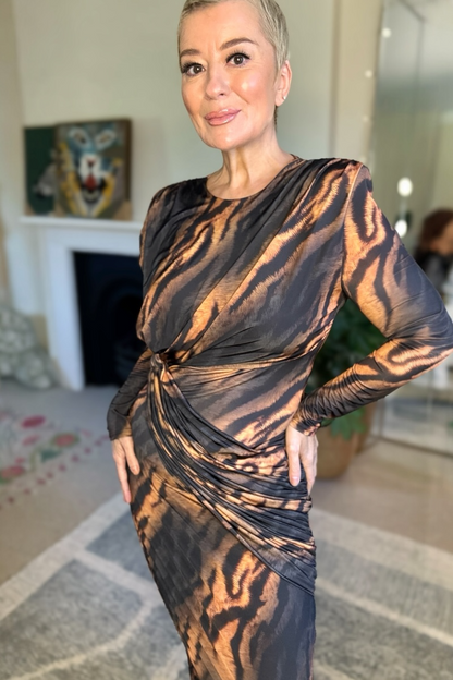 Tiger Kiss Midi Dress