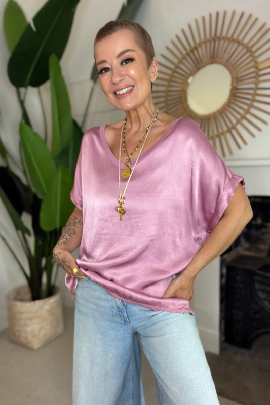 Satin Front Tee