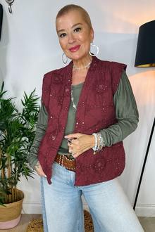 Jasmine Embroidered Gilet
