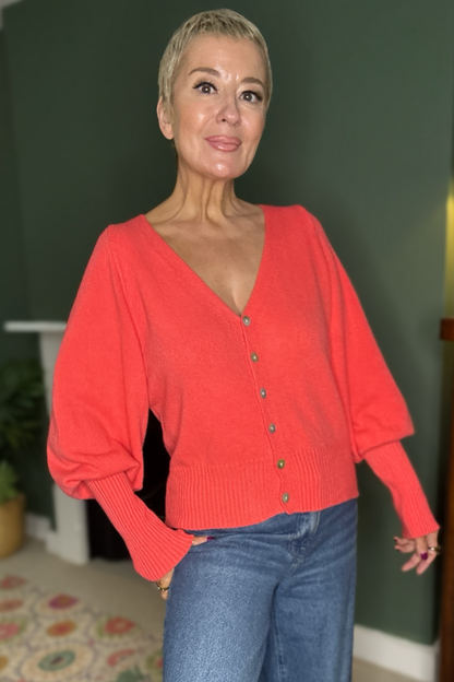 Balloon Sleeve Cardigan